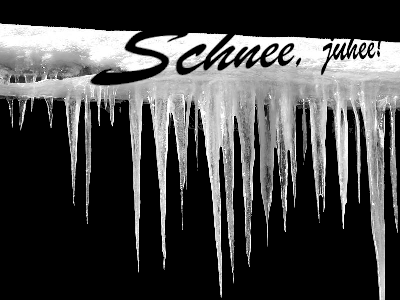 Schnee, juhee!